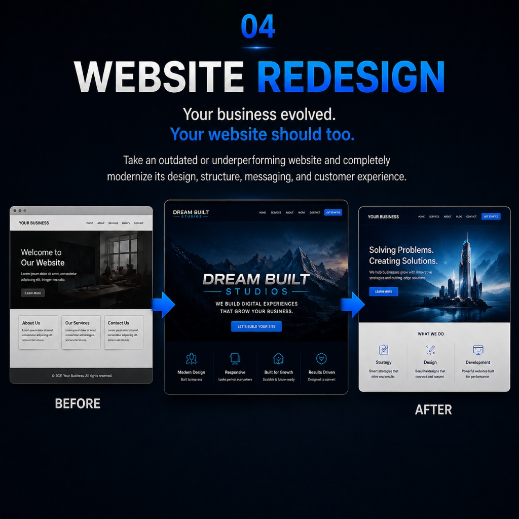 04 Website Redesign - Dream Built Studios